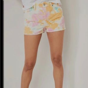 High Waisted OG 🌈 Tye Die Button Fly Jean Shorts(NEW)